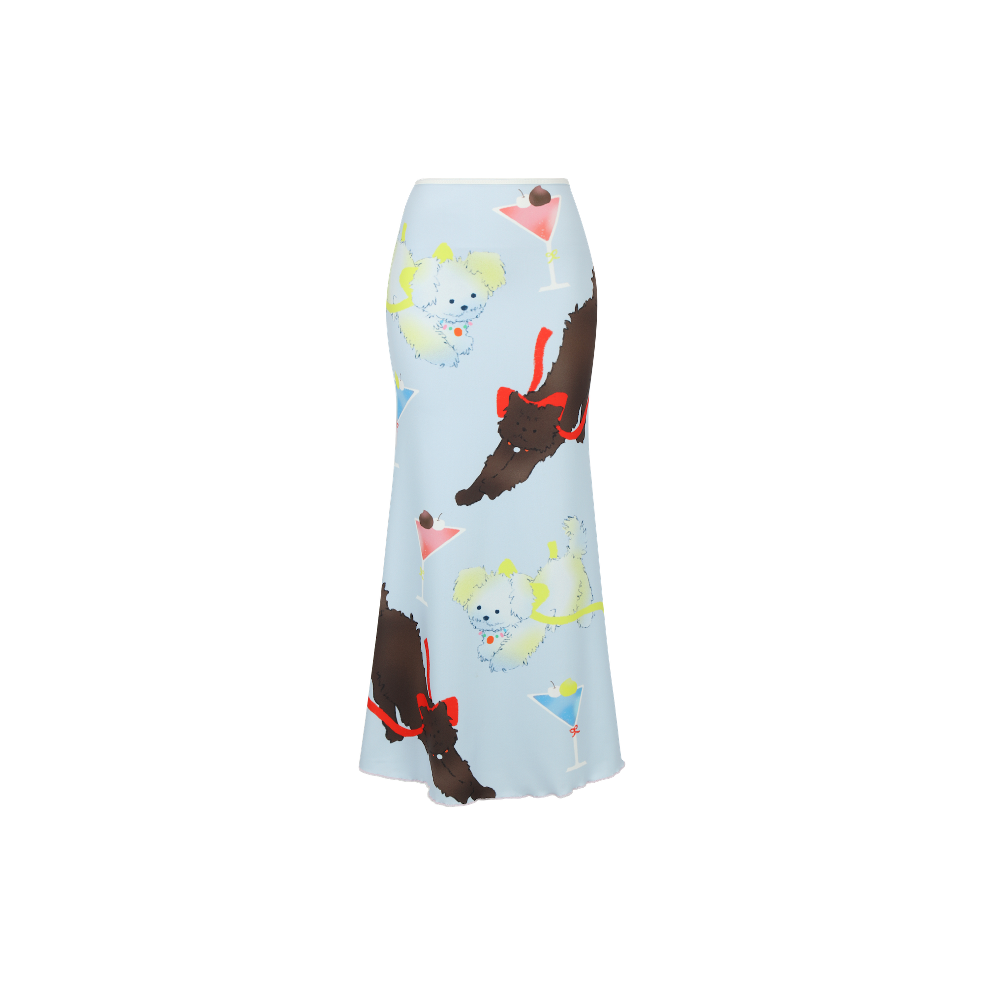 Fluffy printed skirt by BLACKDOG