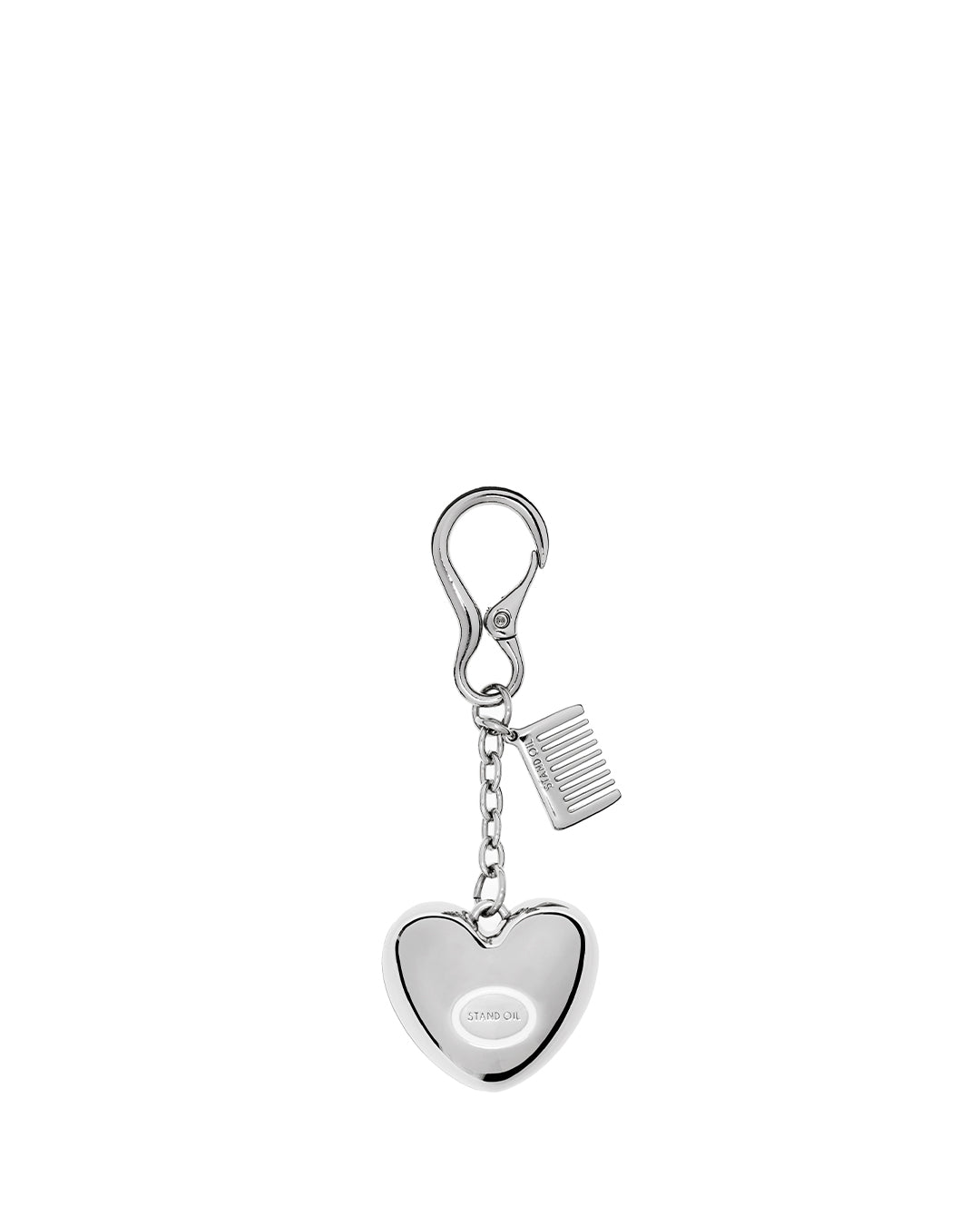 Mirror Heart Keyring  / Silver by STANDOIL