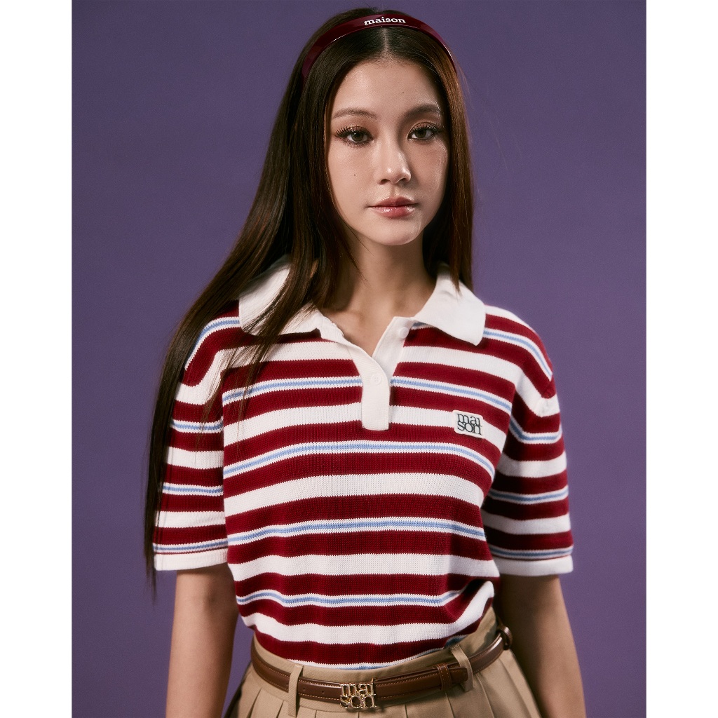 Burgundy-Ivory
