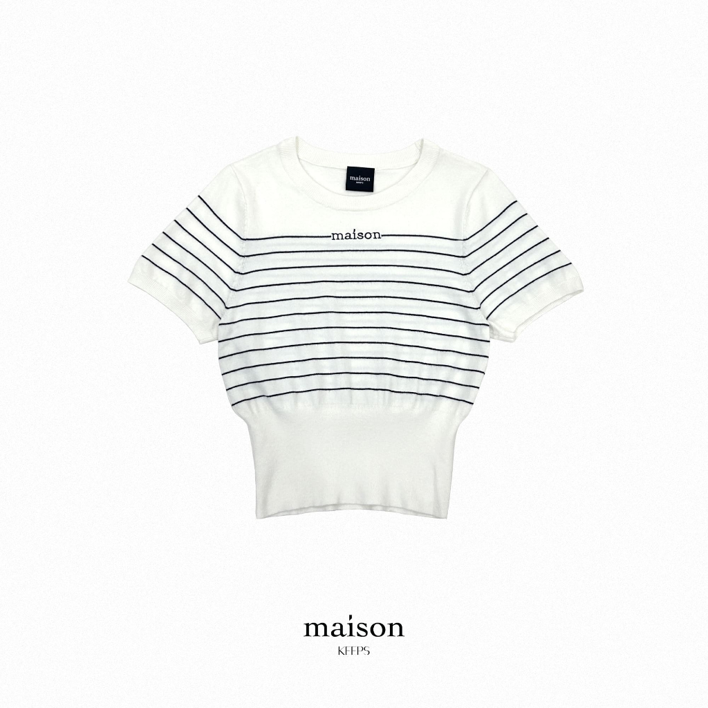 Ivory-Black Striped