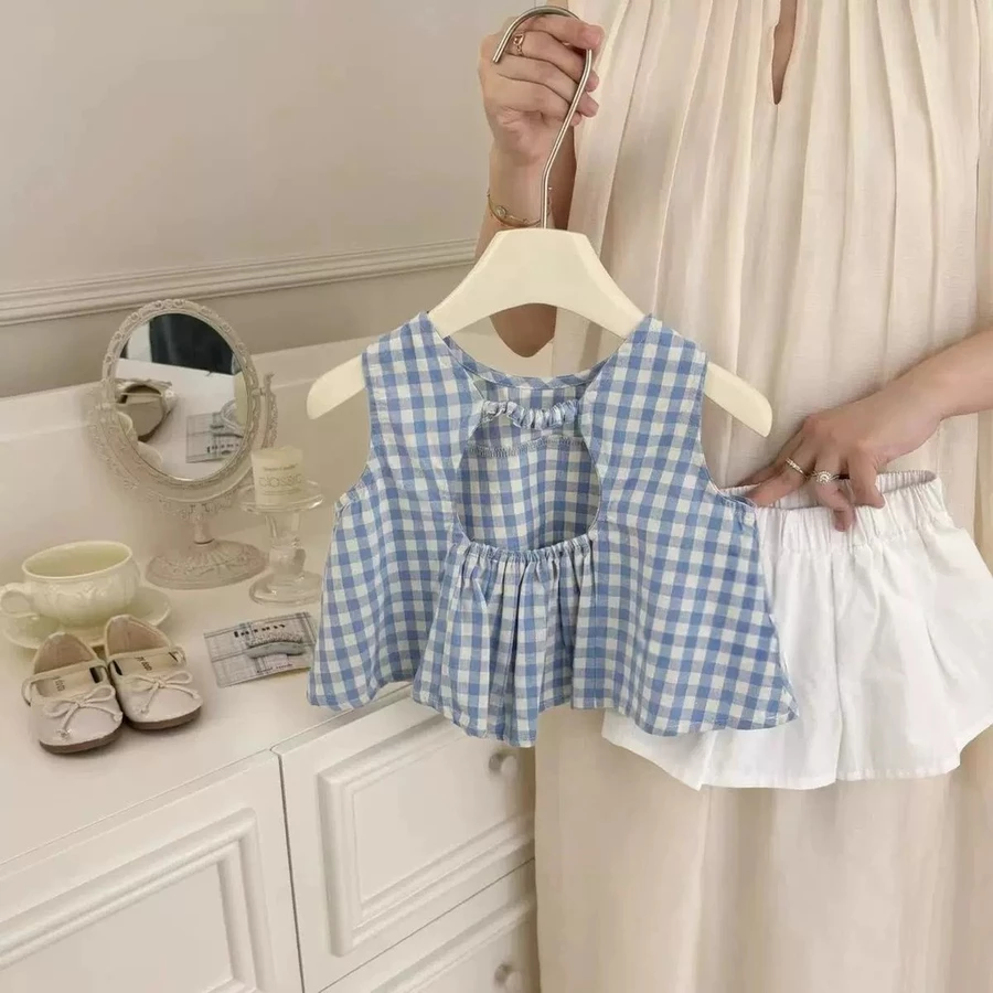 Sleeveless Gingham