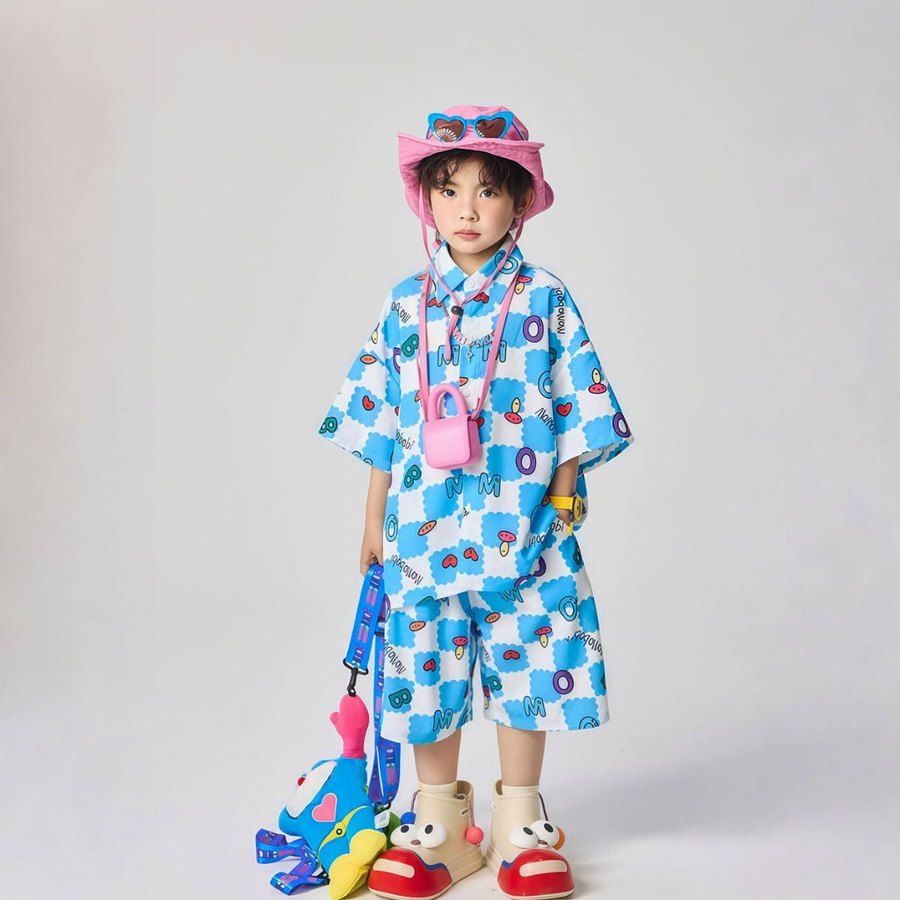 Korean Plaid Boy Set by BK