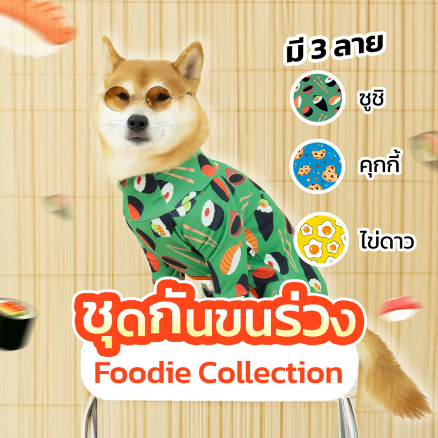 Dog Protection Suit Foodie Collection by Clawset