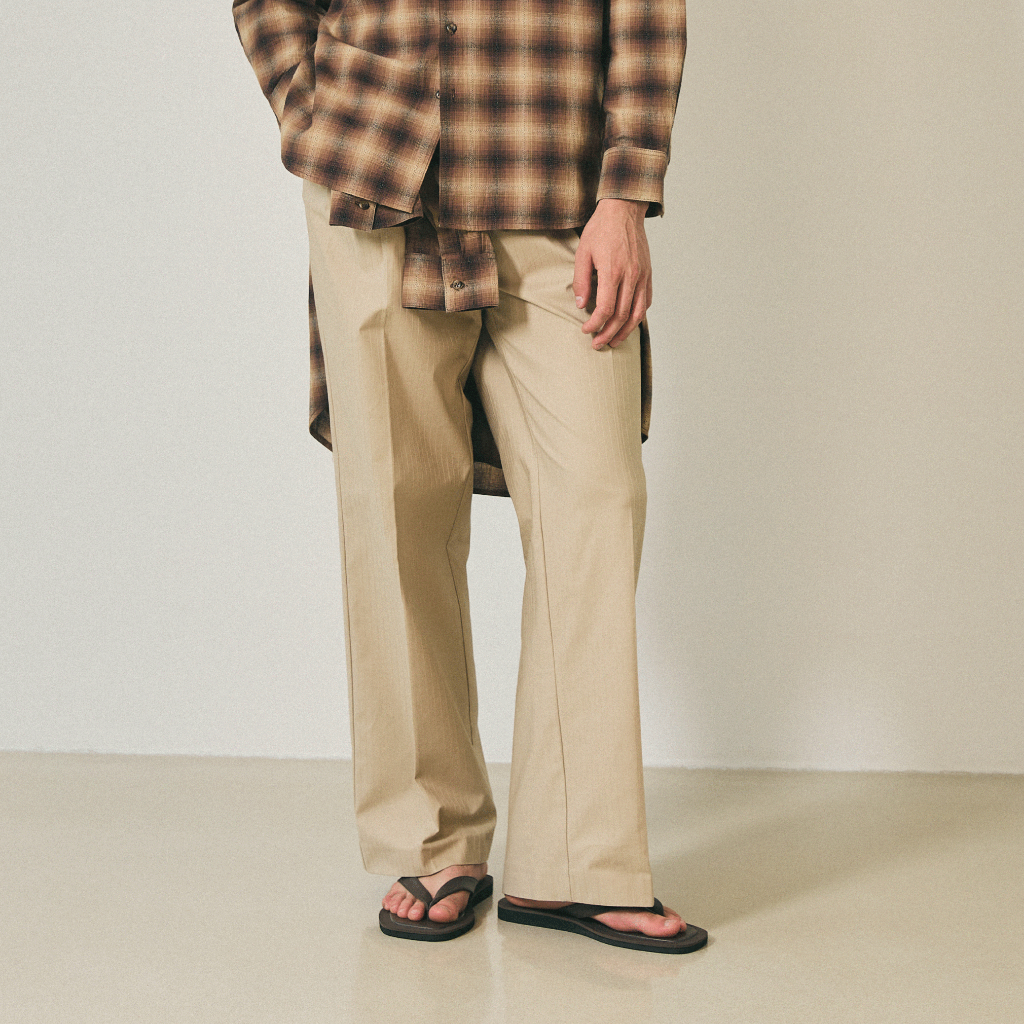 Beige Pinstripe
